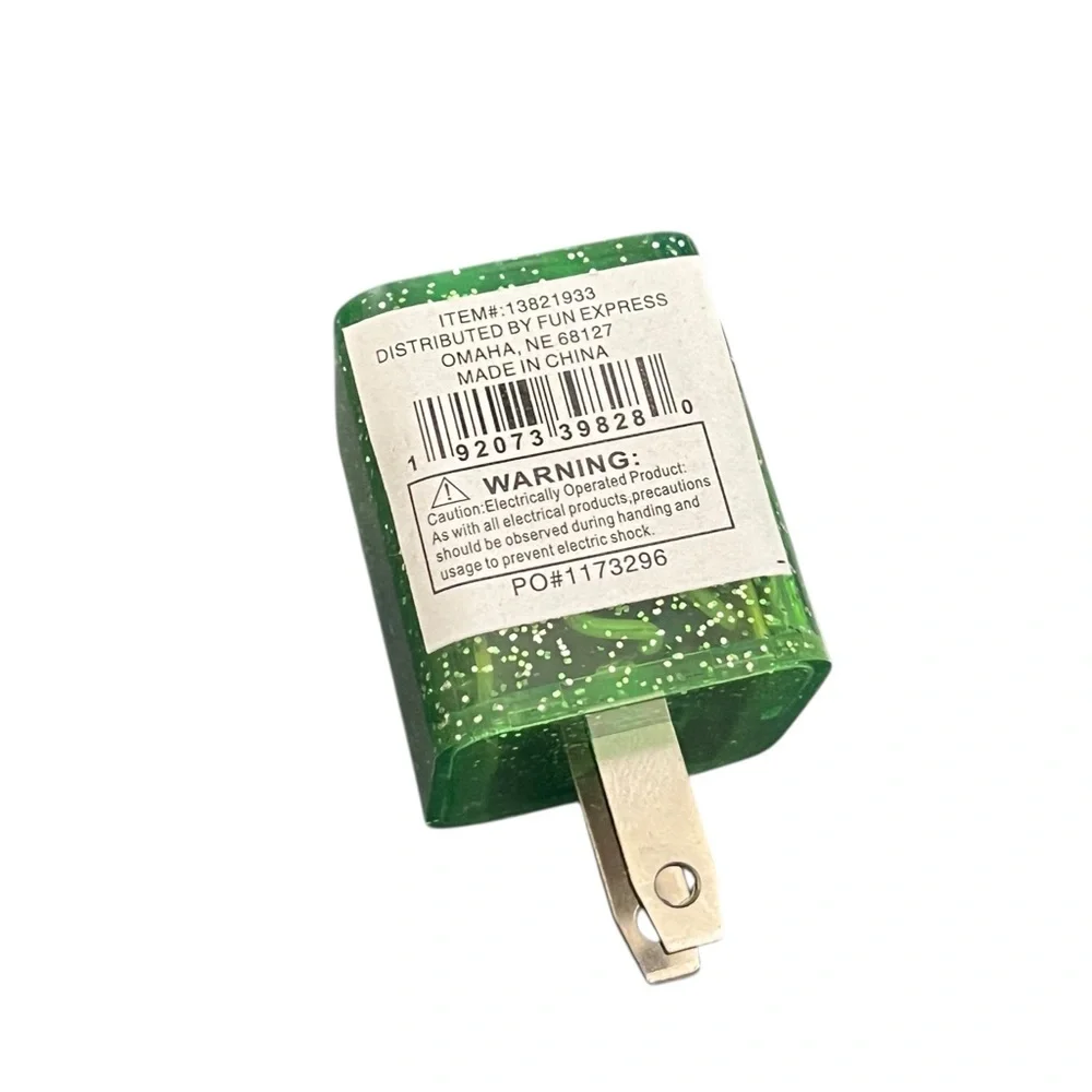 Color-Changing USB-A Wall Charger Green